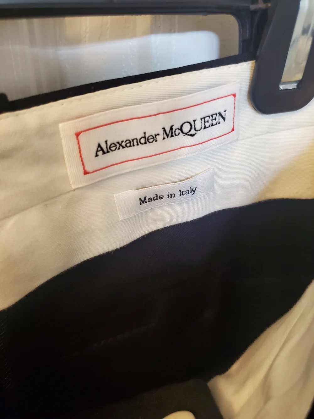 Alexander McQueen Tailored Trousers with Exposed Pockets